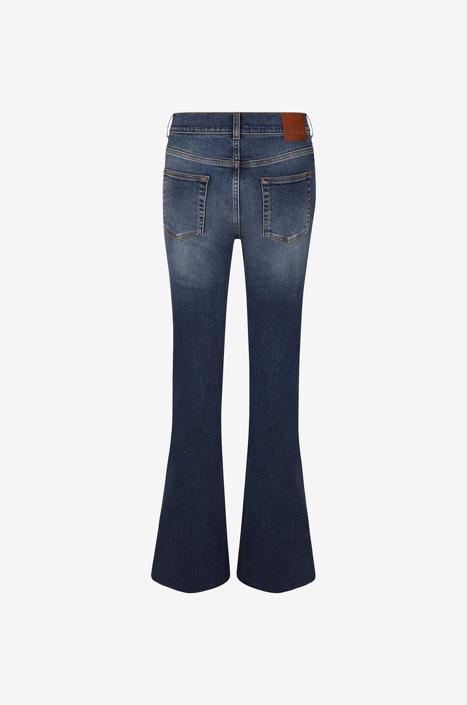 Ausgestellte ausgewaschene Jeans