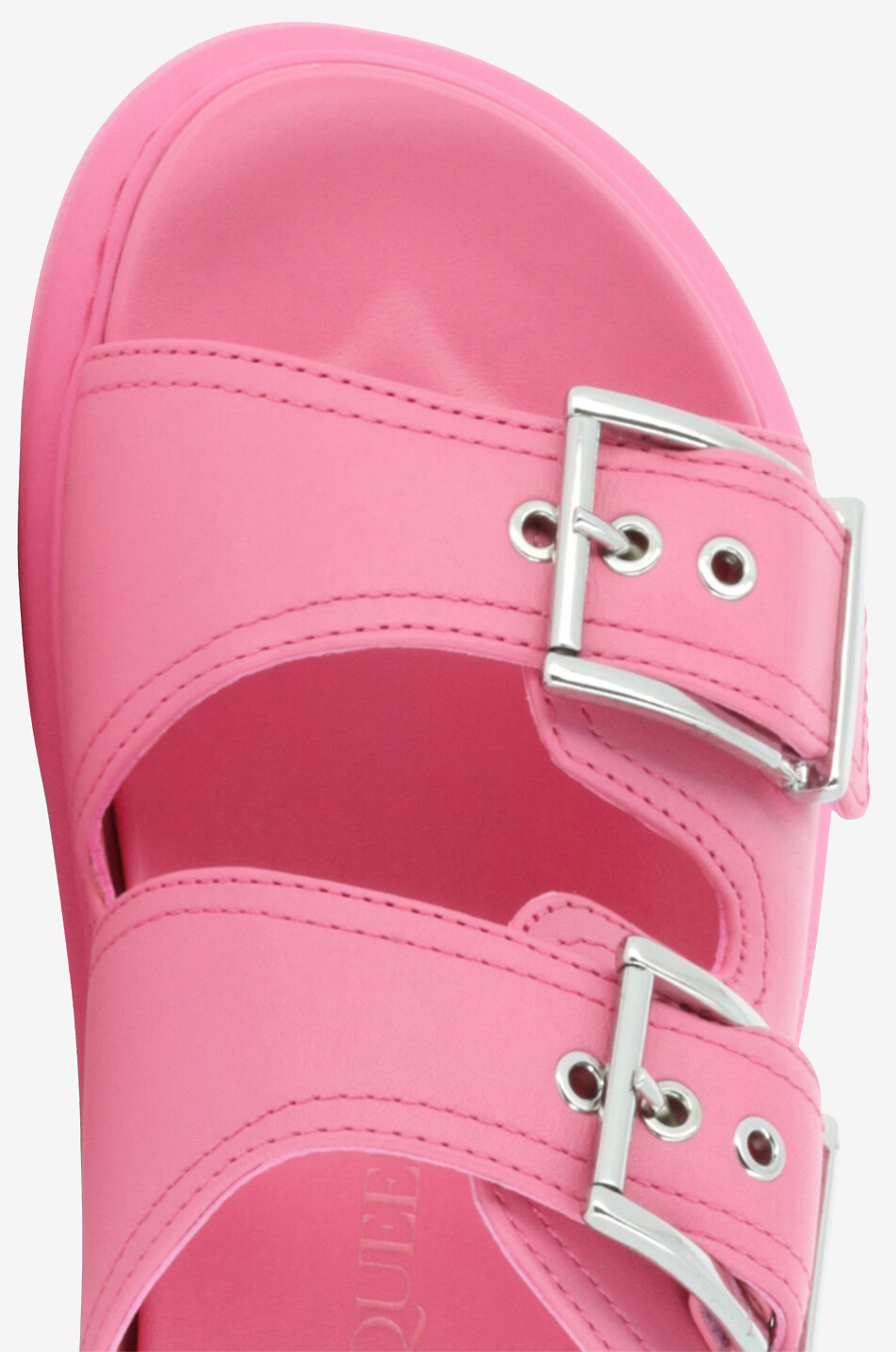 ALEXANDER McQUEEN Mules plates en cuir synthétique Hybride Femme ROSE 5