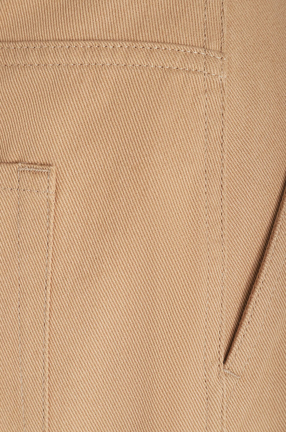 MONCLER Pantalon cargo large en gabardine Femme BEIGE 3