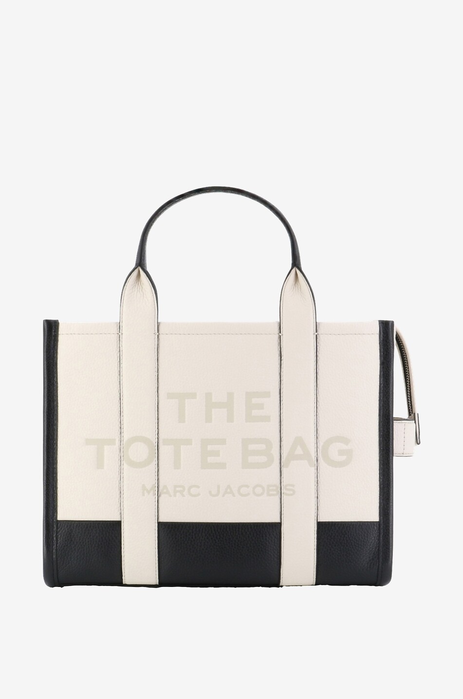 Shopper aus genarbtem Leder The Colorblock Medium Tote