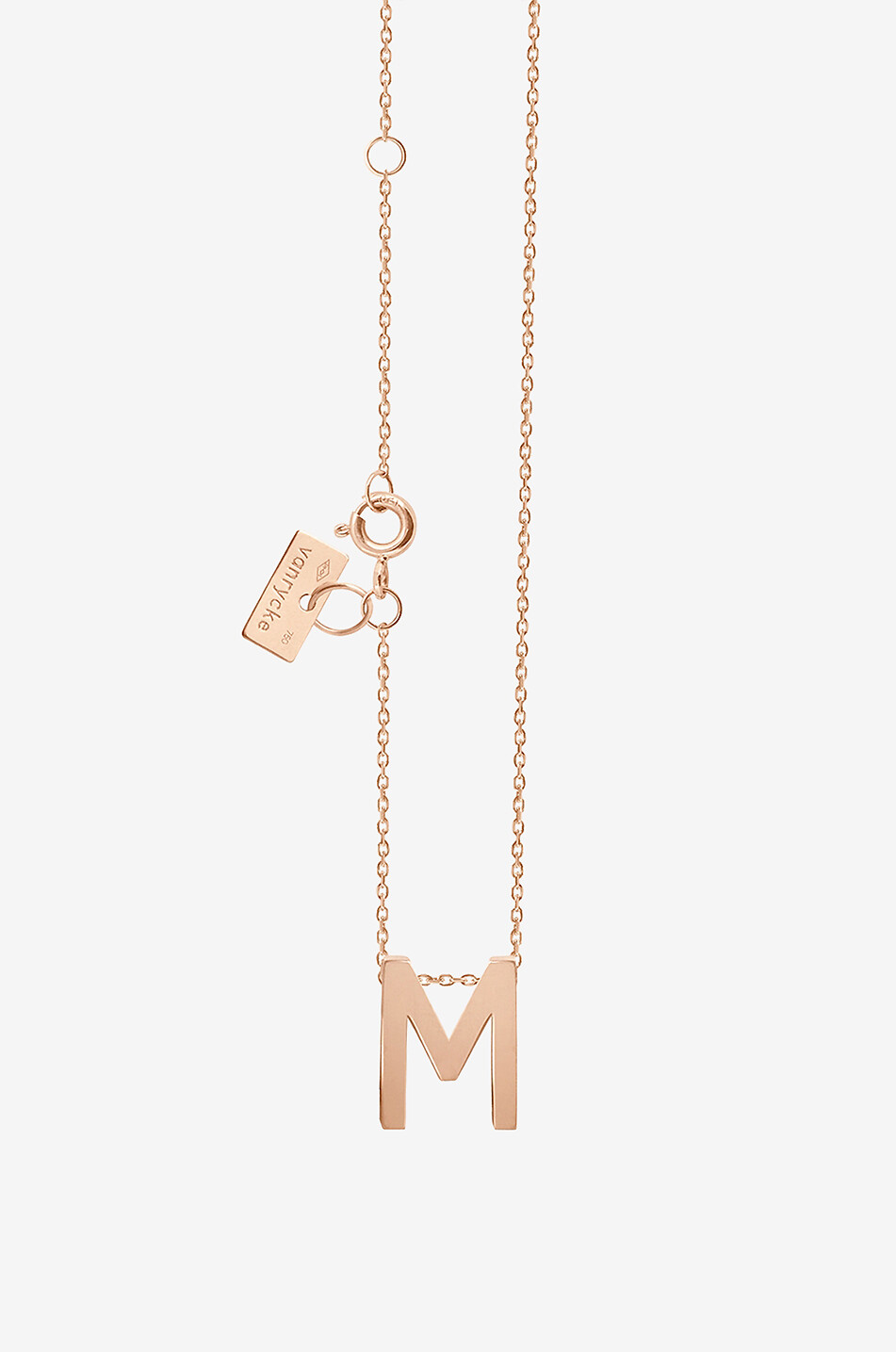 VANRYCKE Abécédaire M rose gold necklace Women PINK 3