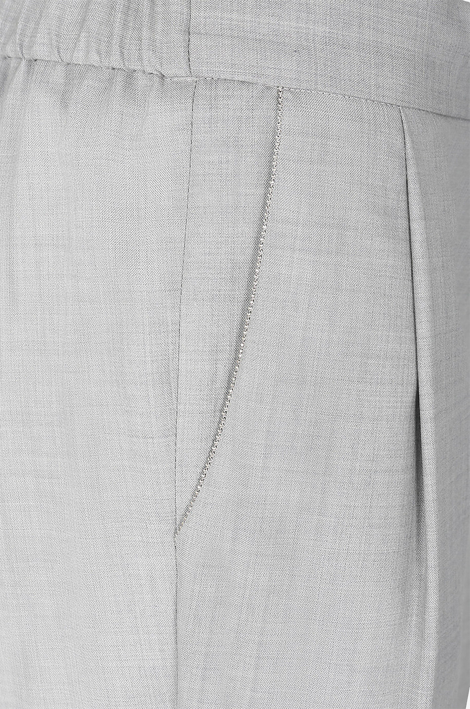 Pantalon slim à pinces en laine Spello