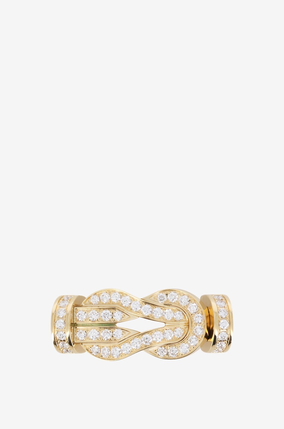 Chance Infinie LM yellow gold and diamond buckle
