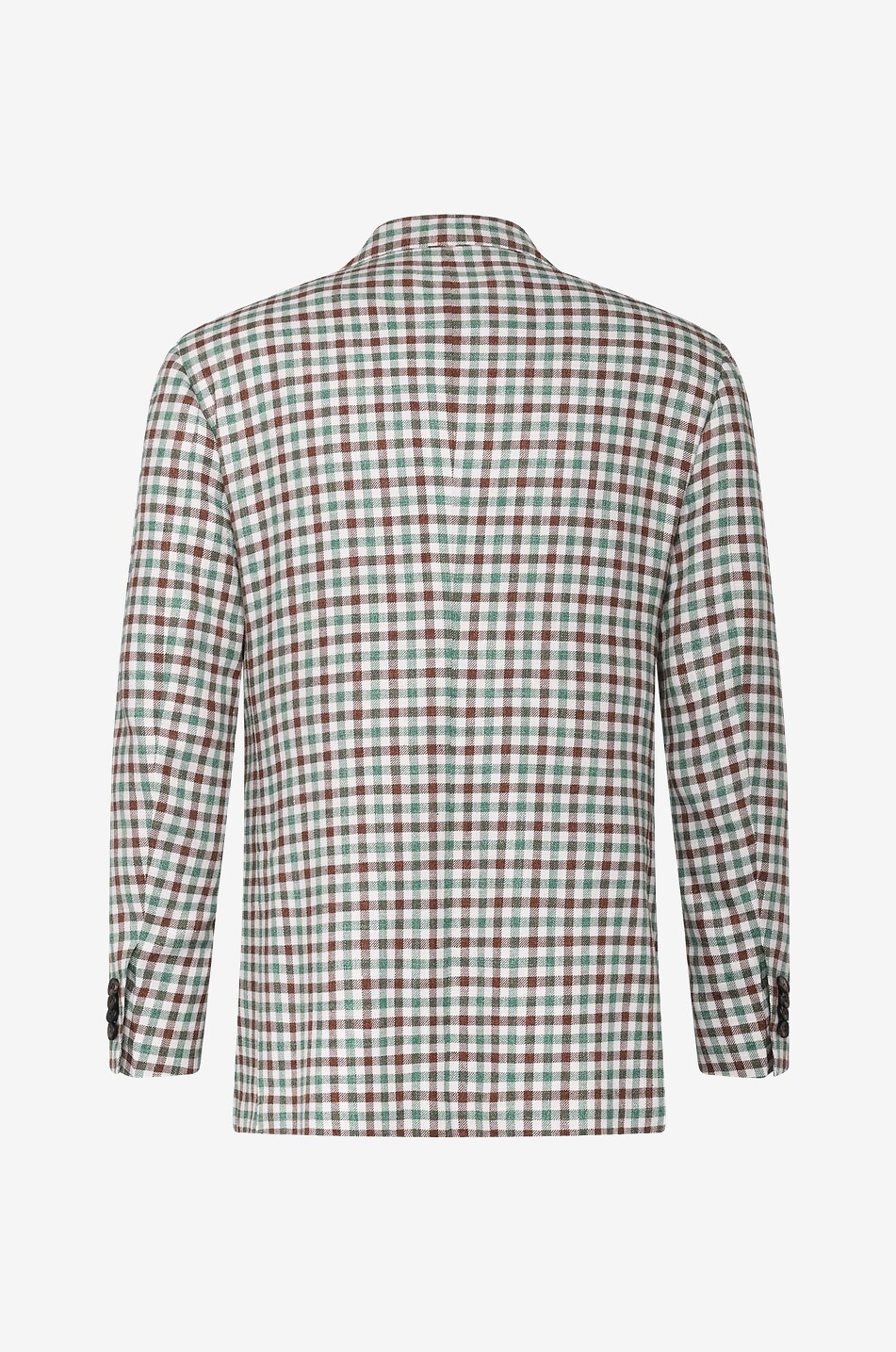 Blazer à carreaux en cachemire mélangé