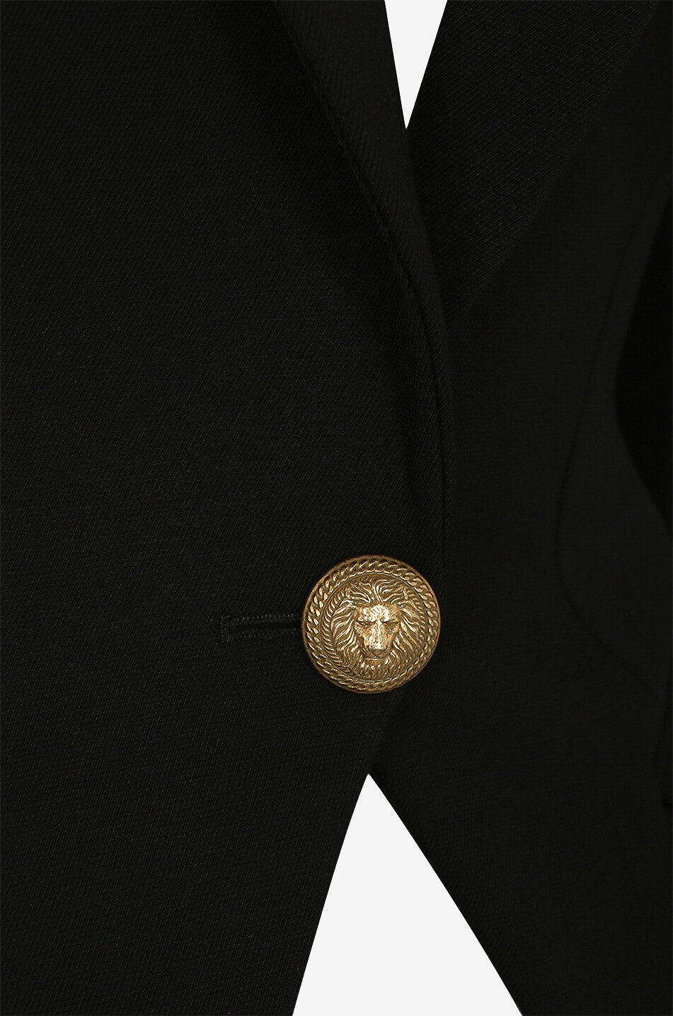 Blazer cintré à boutonnage simple en coton