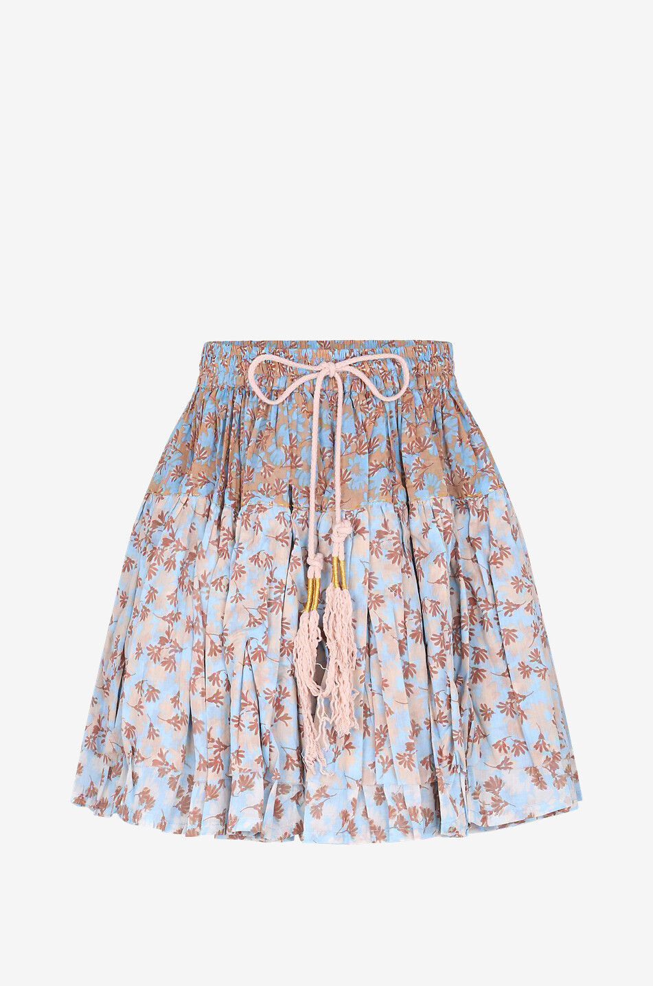 Double Mini linen beach skirt