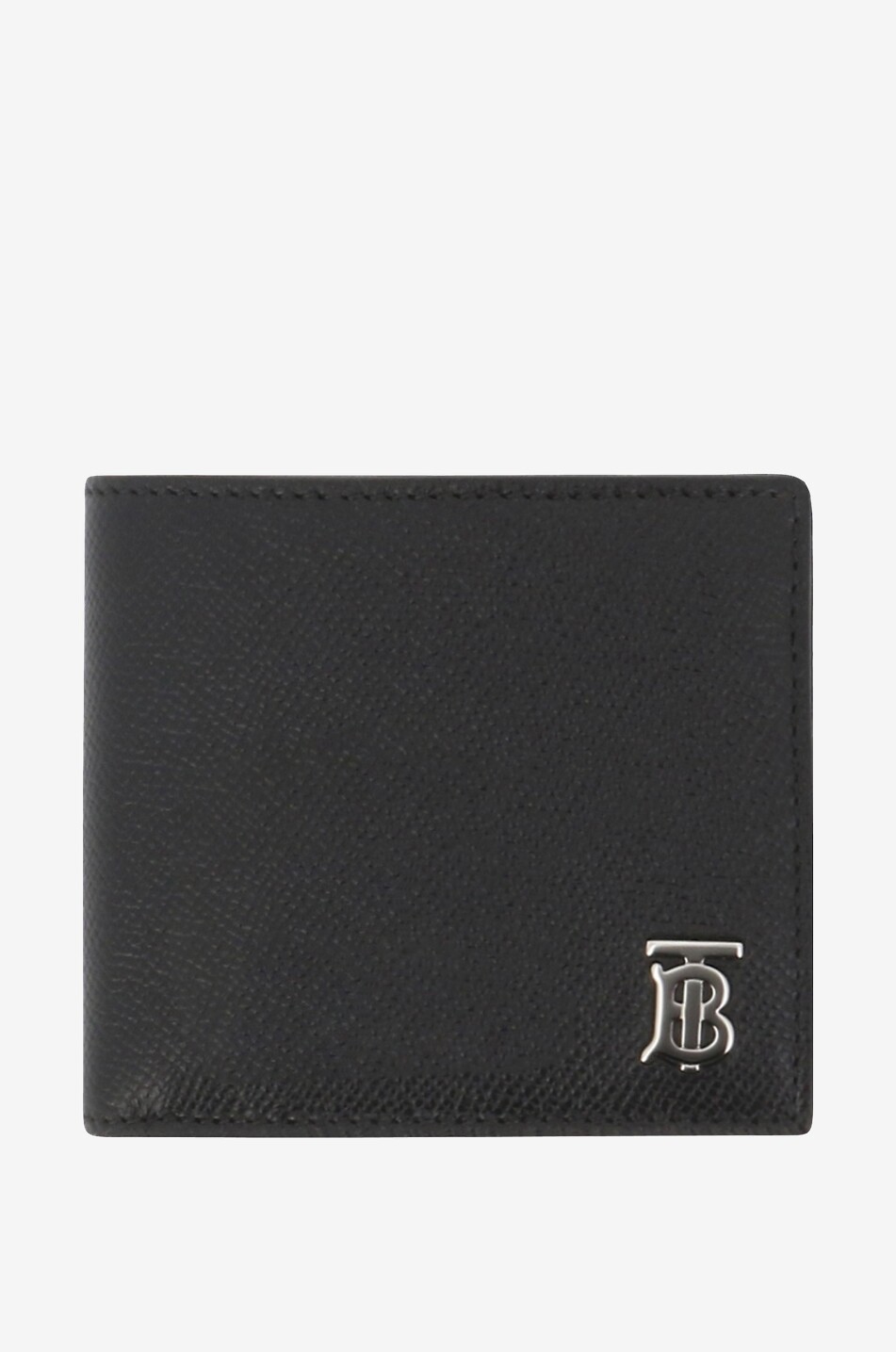 BURBERRY Kompakte Brieftasche aus genarbtem Leder TB CC Bill Coin Herren SCHWARZ 1