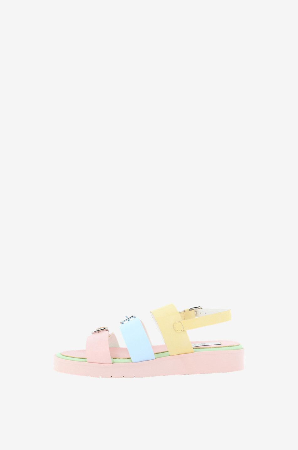 Pastel Rainbow girl's faux leather sandals