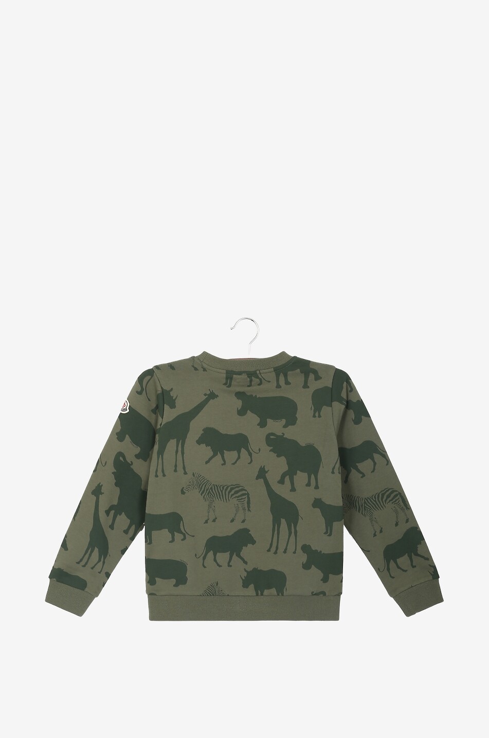 MONCLER Savannah animal printed boy's sweatshirt Boy KHAKI 2