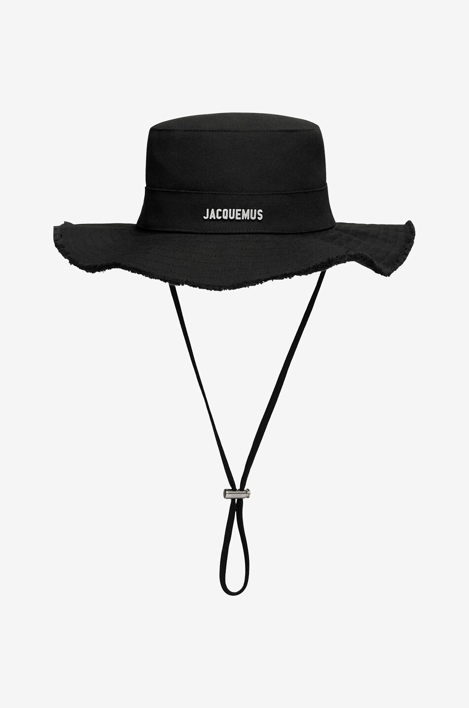 JACQUEMUS L'Artichaut frayed cotton hat Women BLACK 1