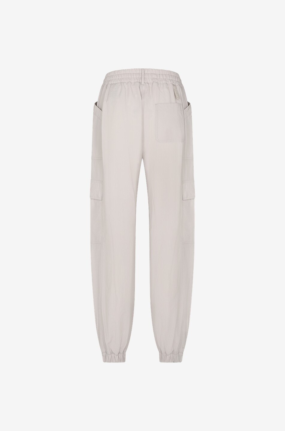 MONCLER Pantalon cargo en coton effet froissé Femme GRIS 2
