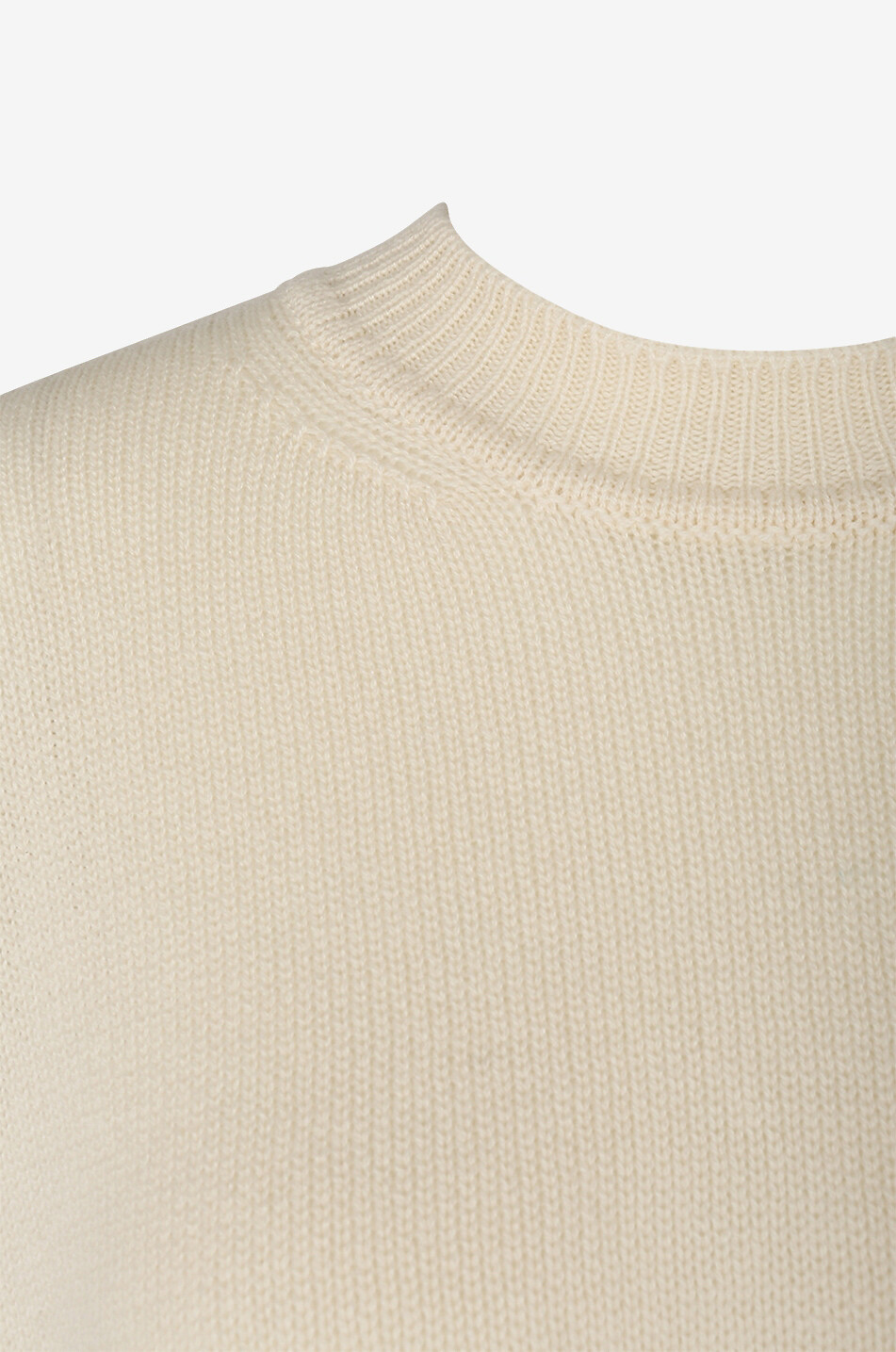 JIL SANDER Boxy-Rundhalspullover aus Kaschmir Damen CREMEFARBEN 3