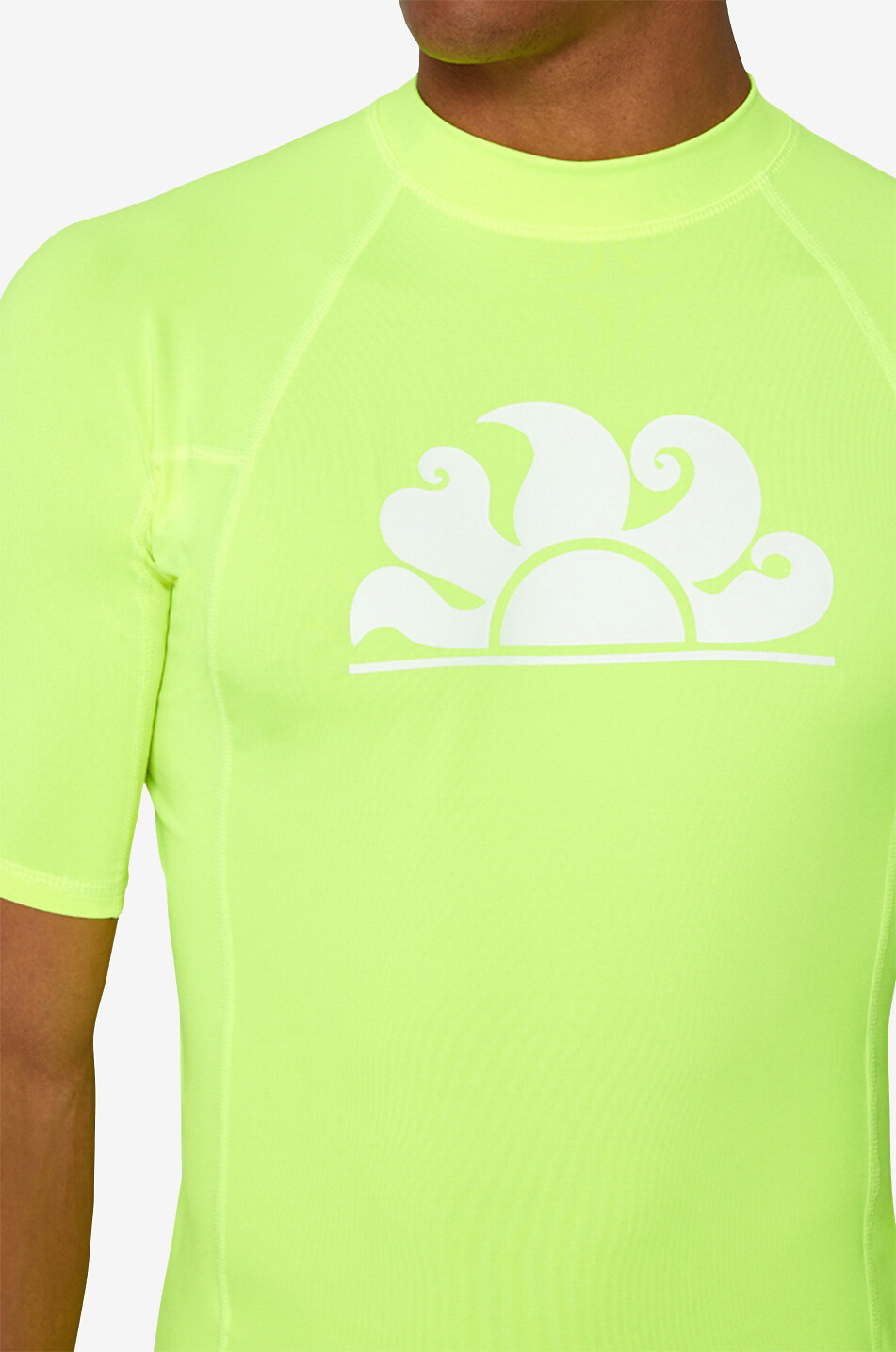 SUNDEK Kurzärmeliges UV-Schutz-T-Shirt Herren Farblos 4