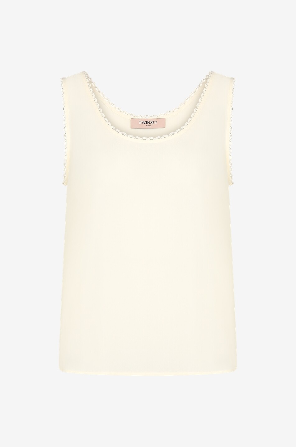 Tanktop aus Crêpe