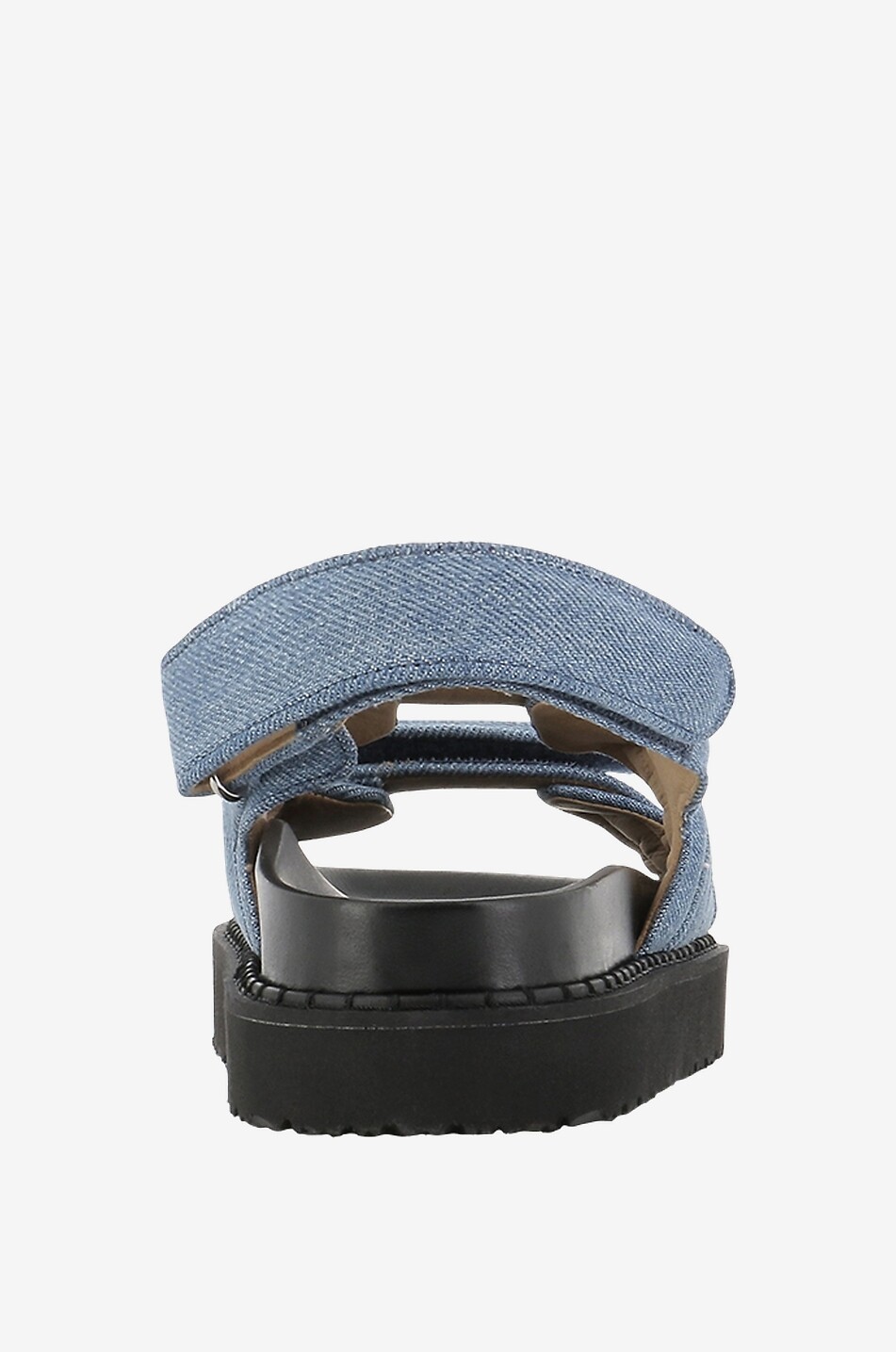 Sandales plates en denim Madee