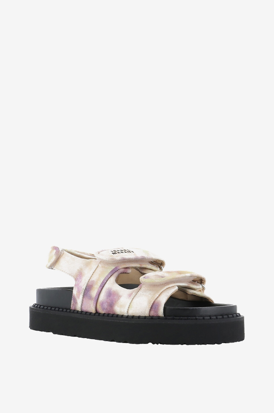 ISABEL MARANT Sandales plates en toile tie-and-dye Madee Femme JAUNE 1