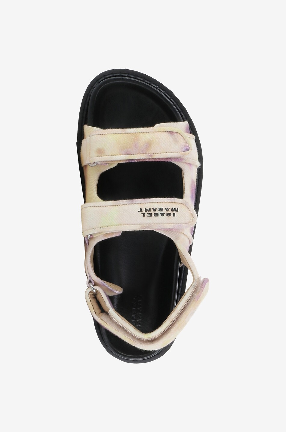 ISABEL MARANT Sandales plates en toile tie-and-dye Madee Femme JAUNE 5