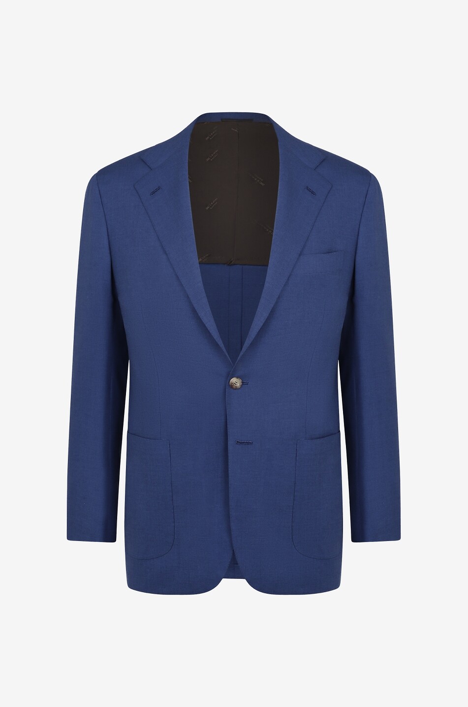 Blazer à boutonnage simple en cachemire et soie