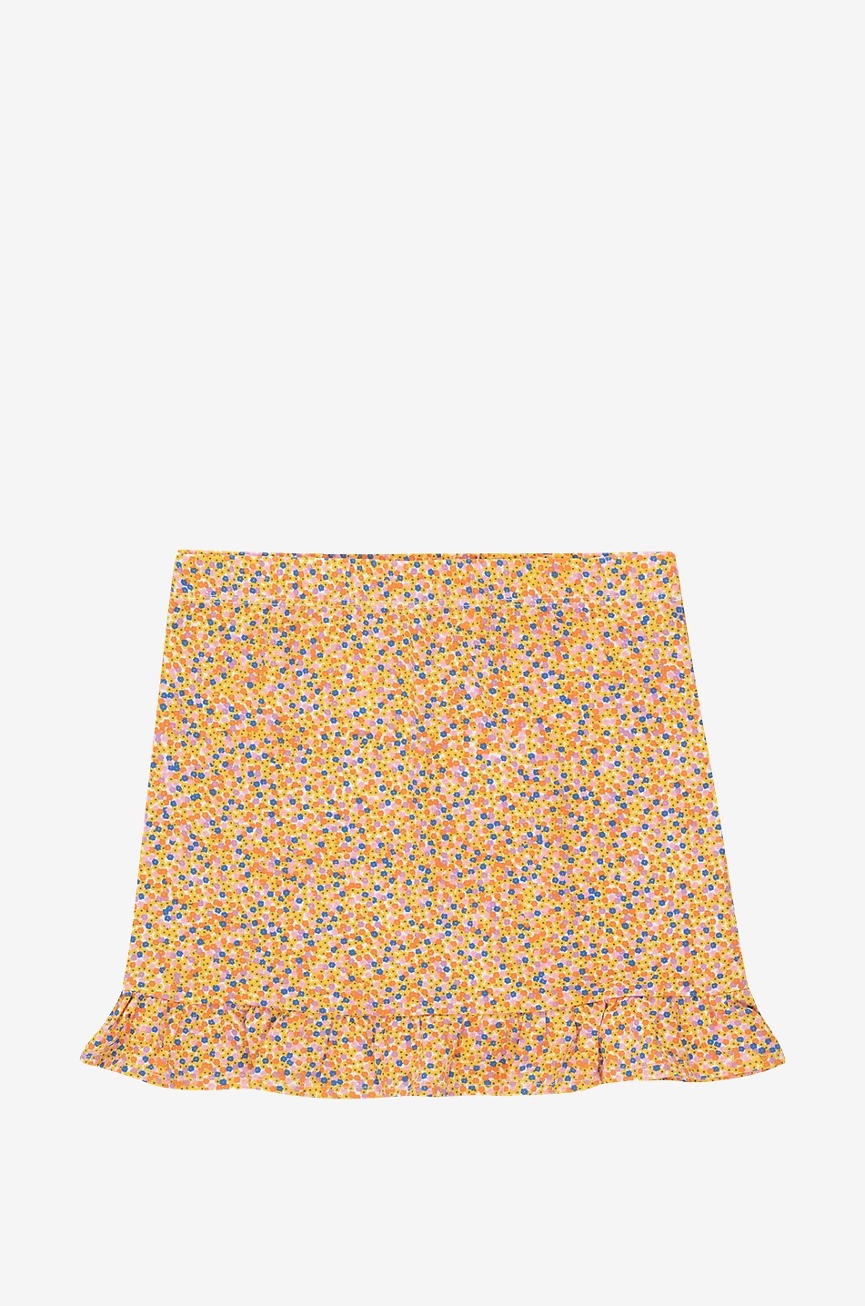 Flowers girl's cotton miniskirt
