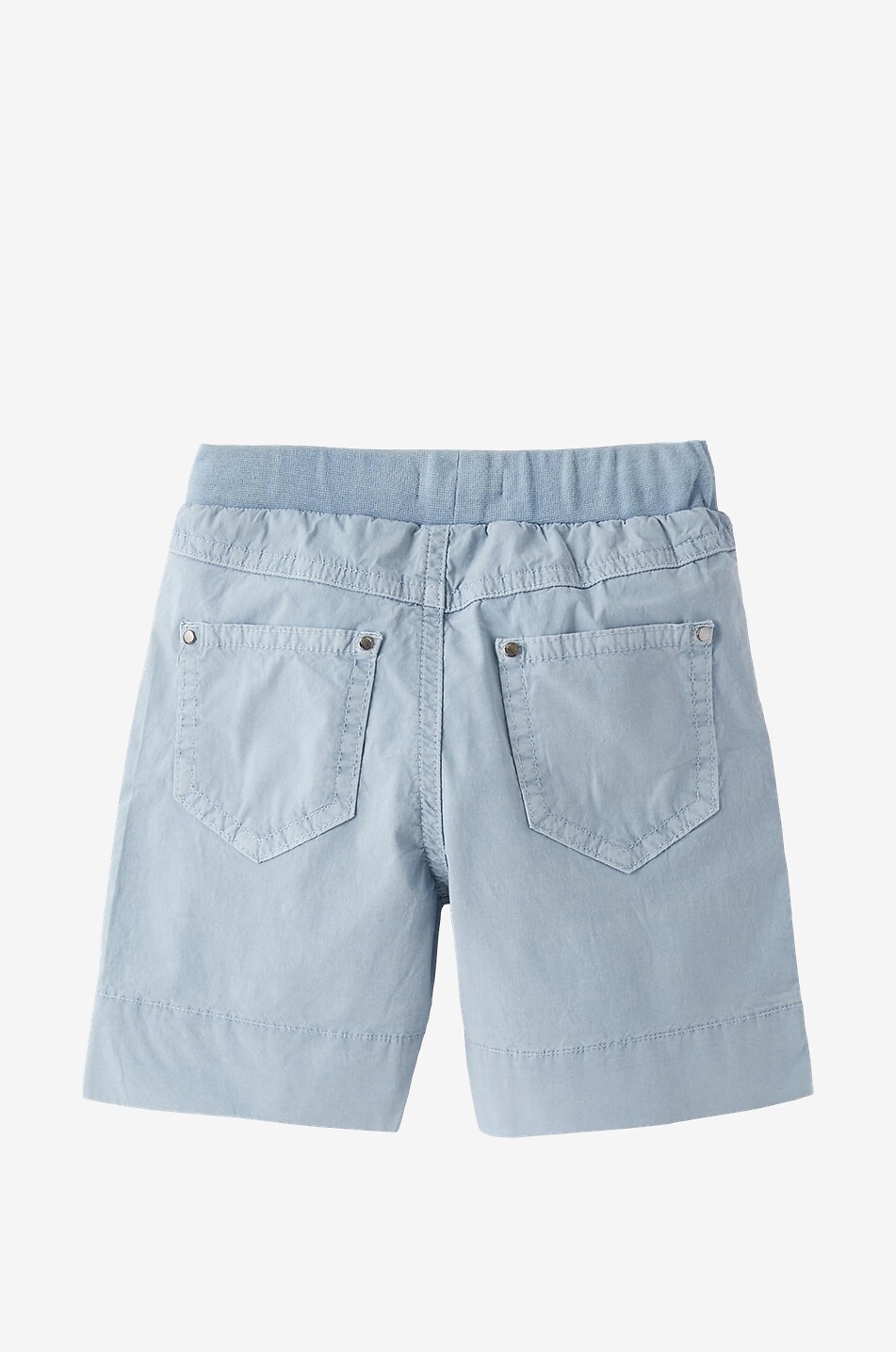 Poplin and jersey baby Bermuda shorts