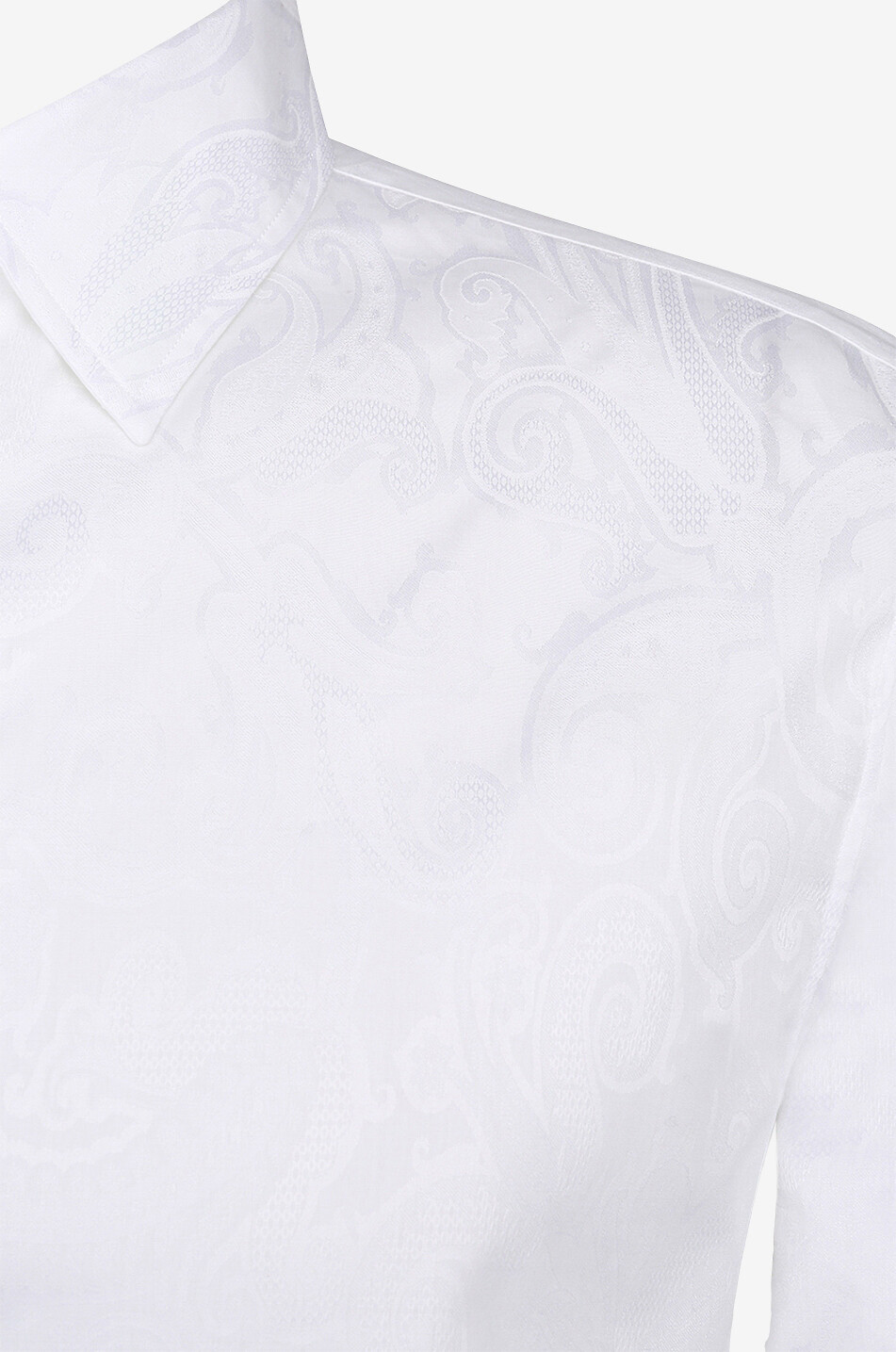 ETRO Chemise en jacquard de coton motif Paisley Homme BLANC 3