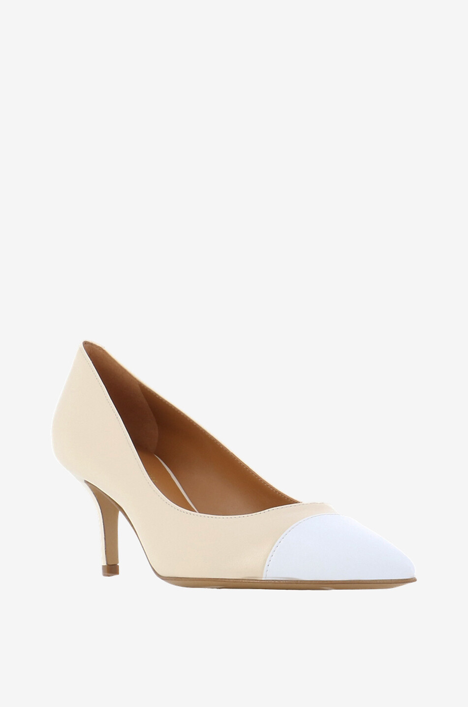 BONGENIE Brandon 65 bicolour nappa leather pumps Women BEIGE 1