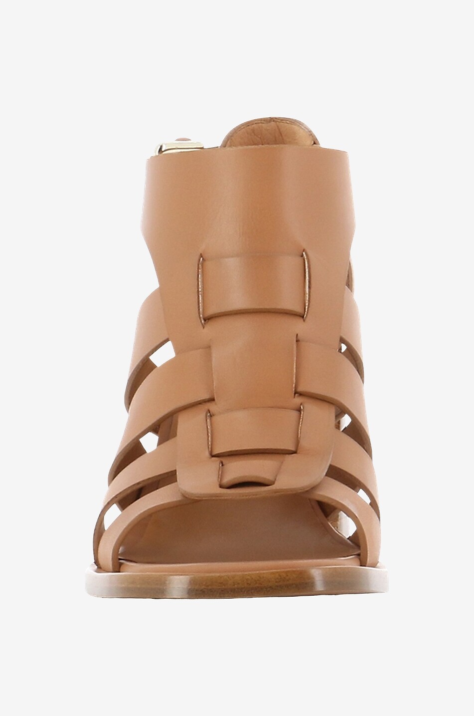 Glattleder-Sandalen mit Blockabsatz Jackson 85