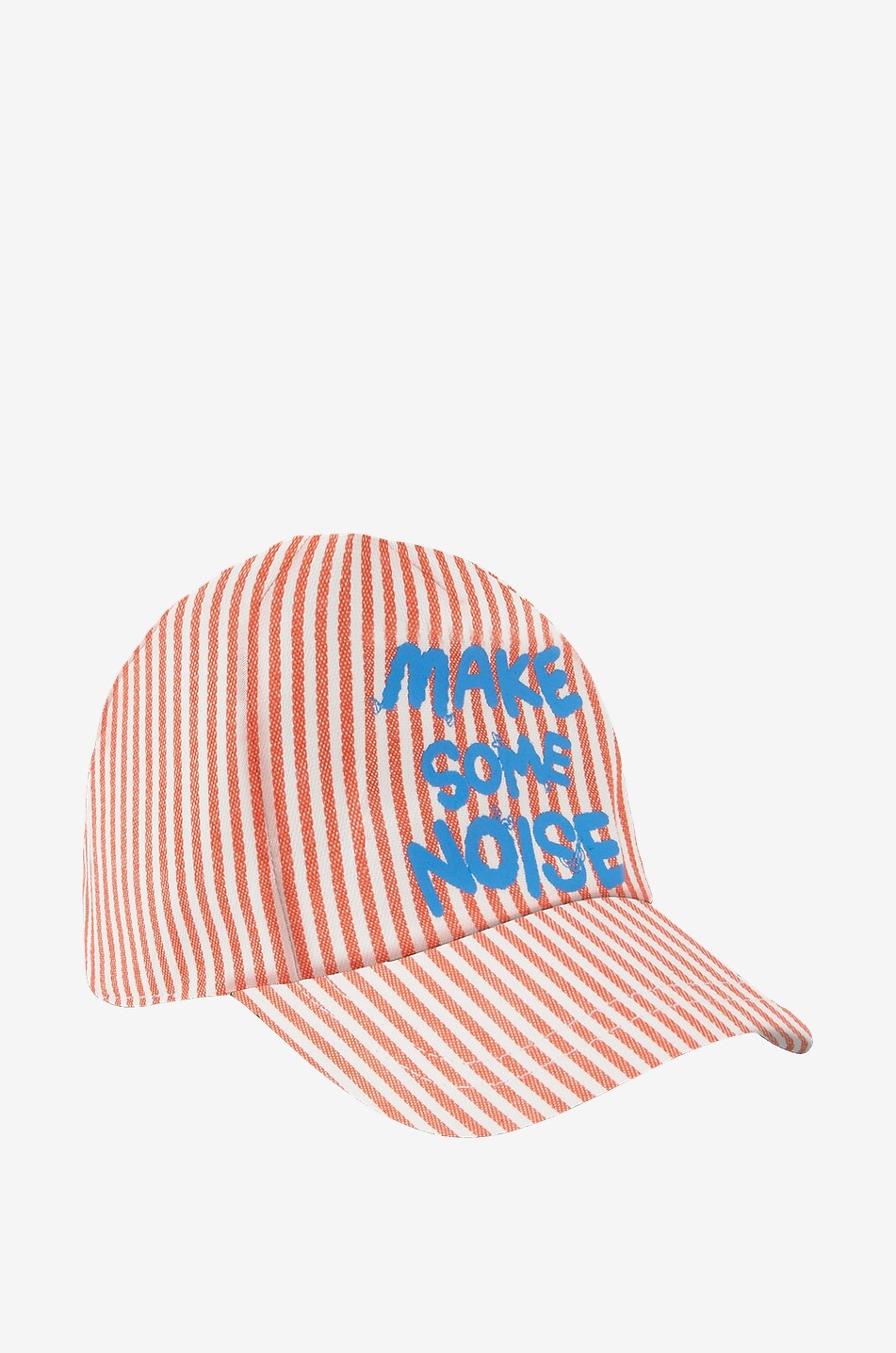Casquette garçon en coton rayé Make Some Noise