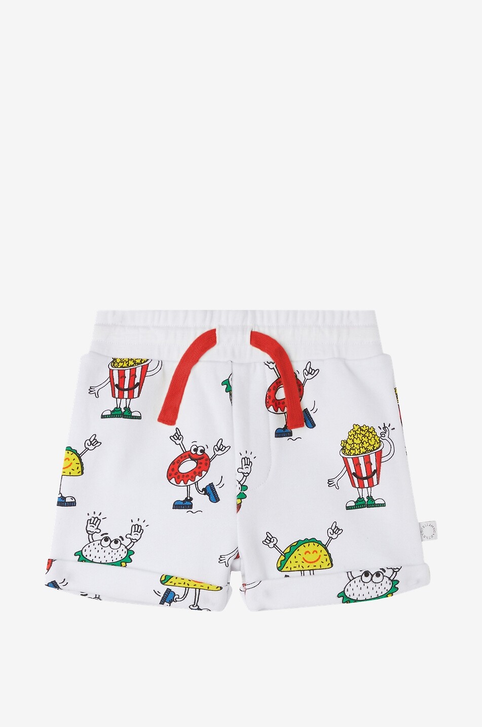 STELLA McCARTNEY KID Baby-Sweat-Shorts Street Food Baby WEISS 1