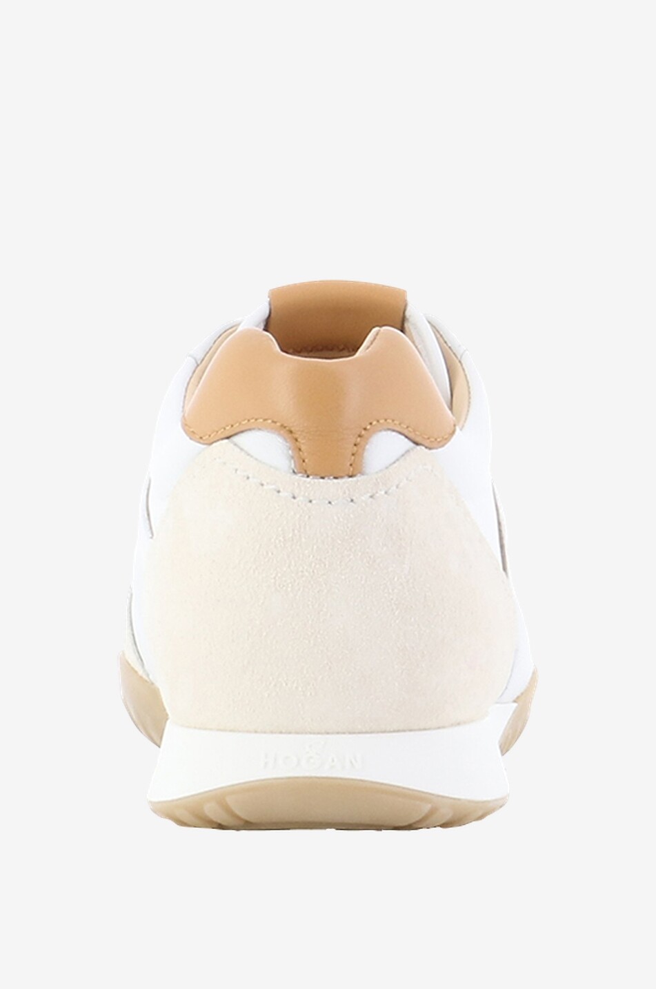 HOGAN Niedrige Schnürsneakers aus Nappa- und Wildleder Olympia-Z Damen CREMEFARBEN 4