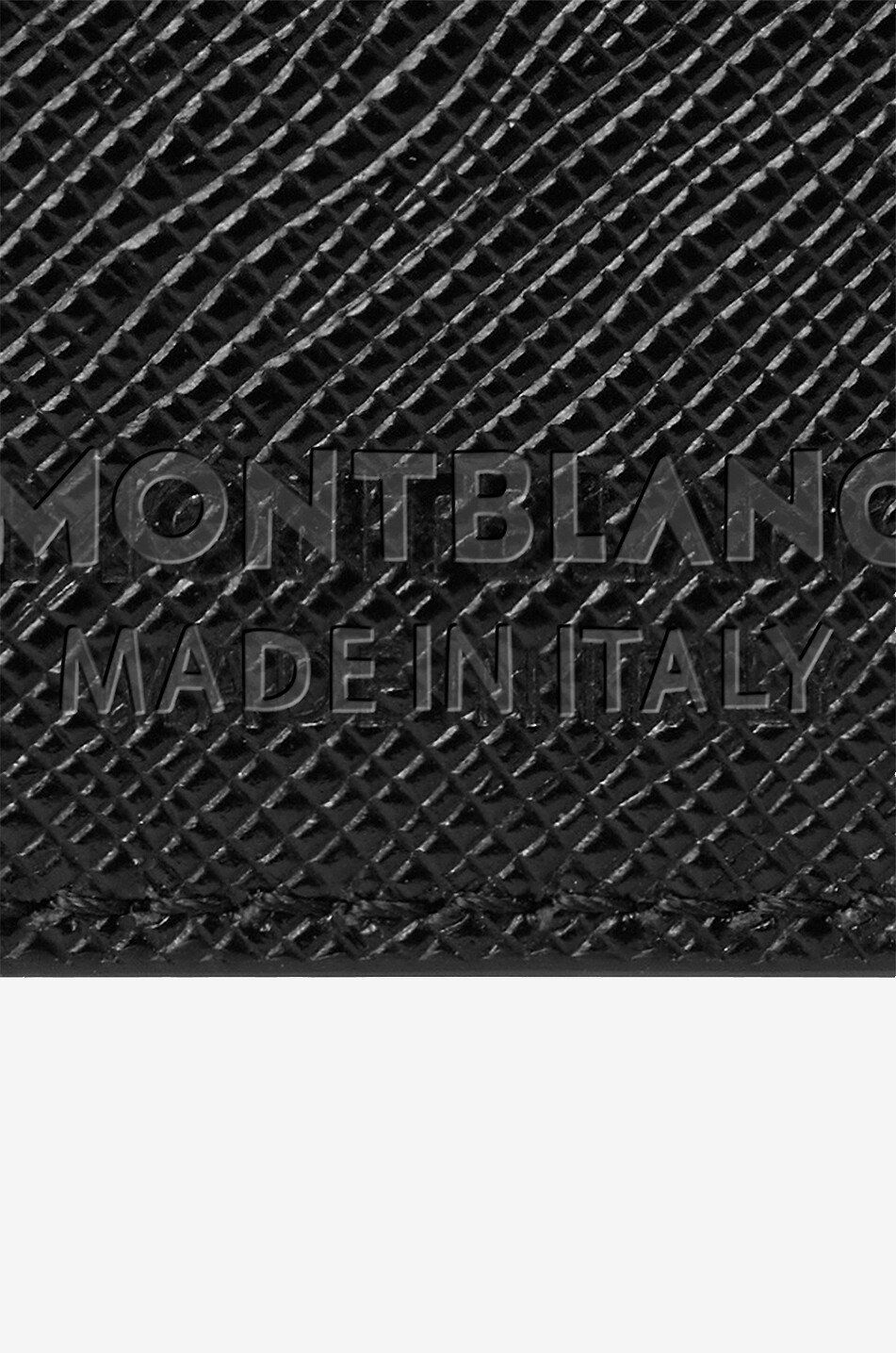 MONTBLANC Saffiano-Leder-Brieftasche mit Geldscheinklammer Sartorial 6cc Herren SCHWARZ 5