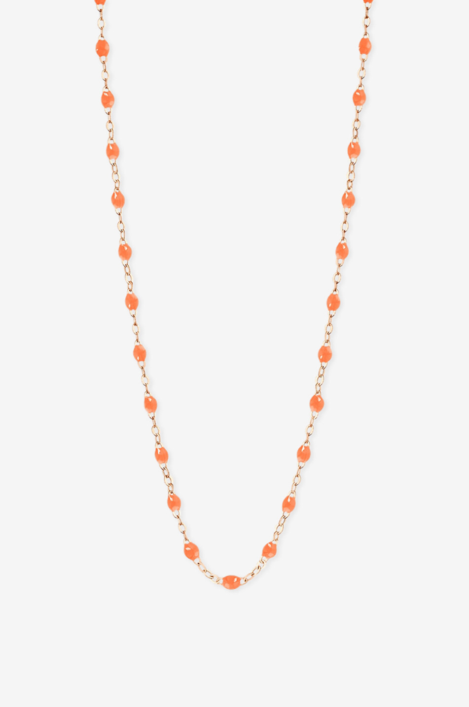 Collier en or rose et perles de résine Classique Gigi