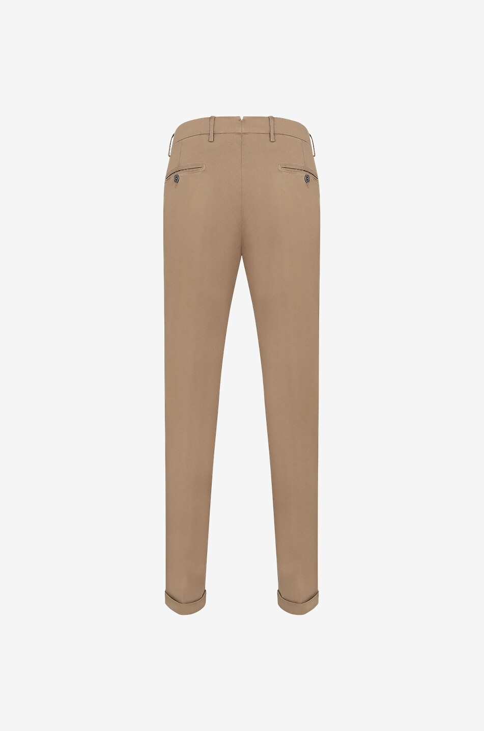 B SETTECENTO Cotton and linen chinos Men DARK BROWN 2