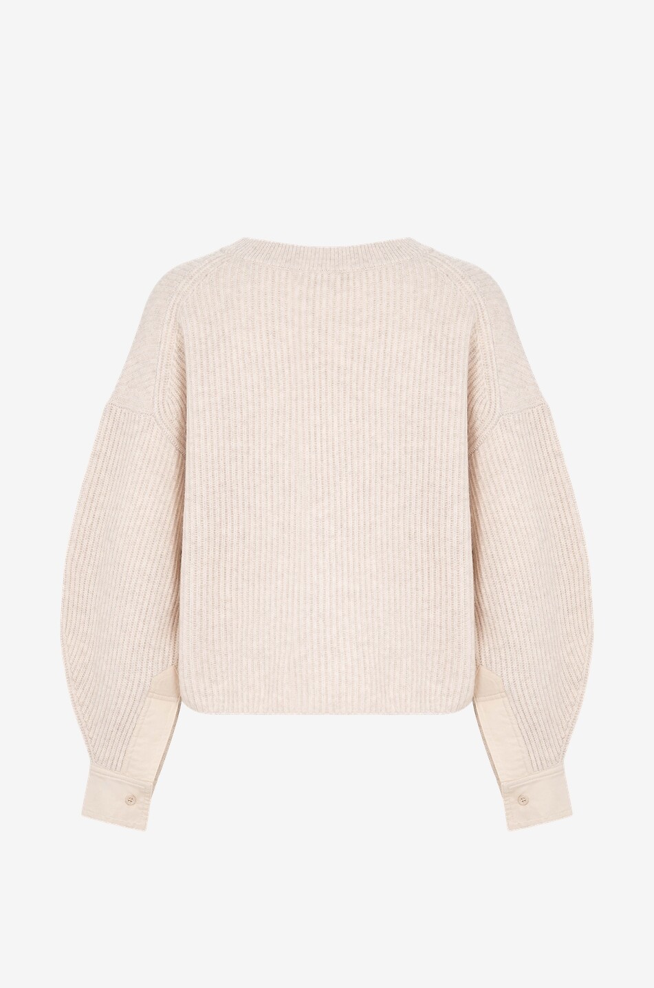 Pullover mit Rundhalsausschnitt aus Merinowolle Alba