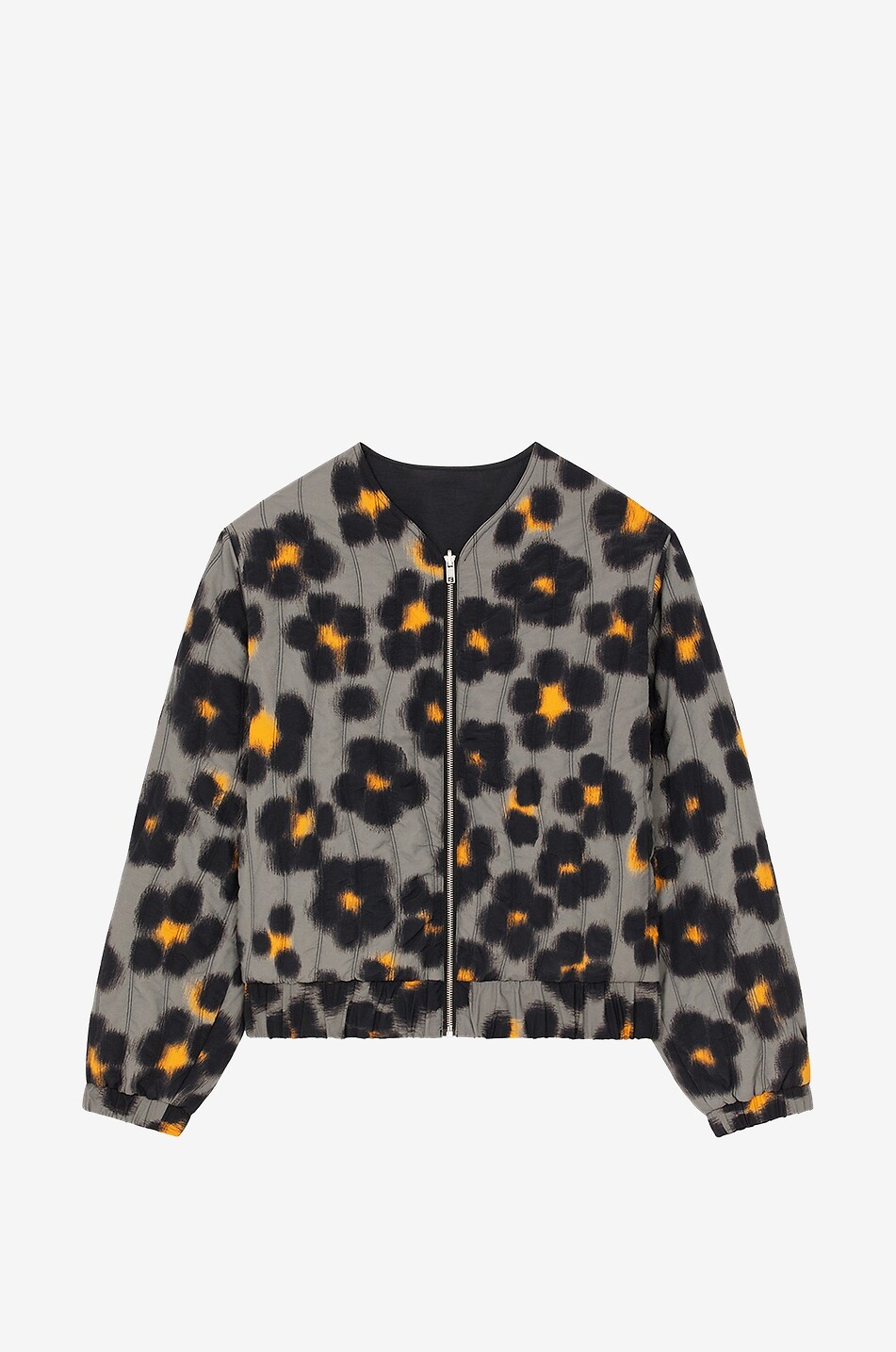 KENZO Hana Leopard reversible bomber jacket Men BLACK 2