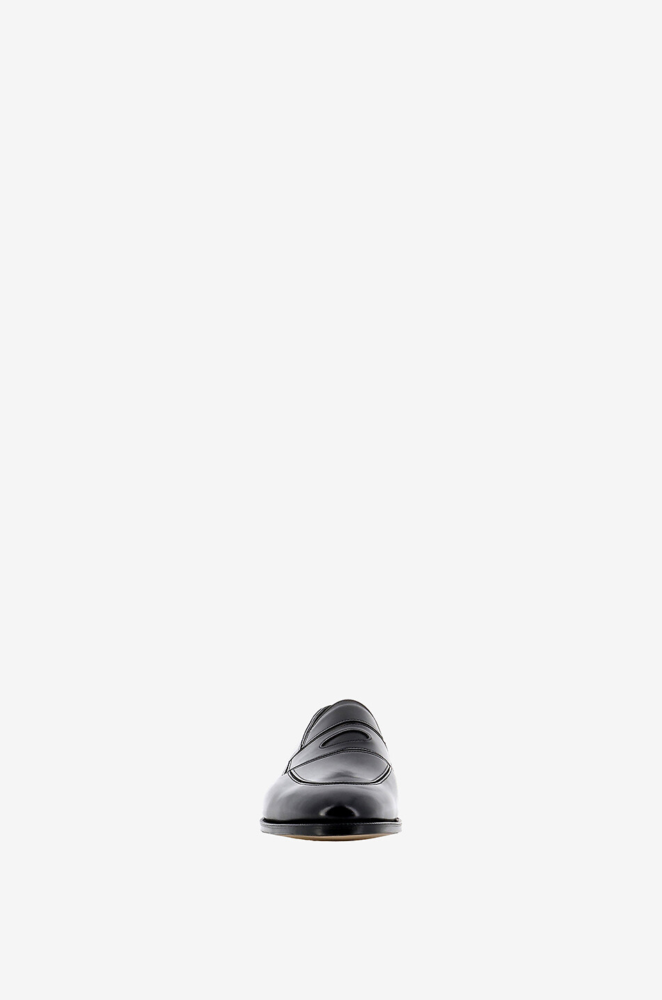 JOHN LOBB Montgomery brushed smooth leather loafers Men BLACK 2
