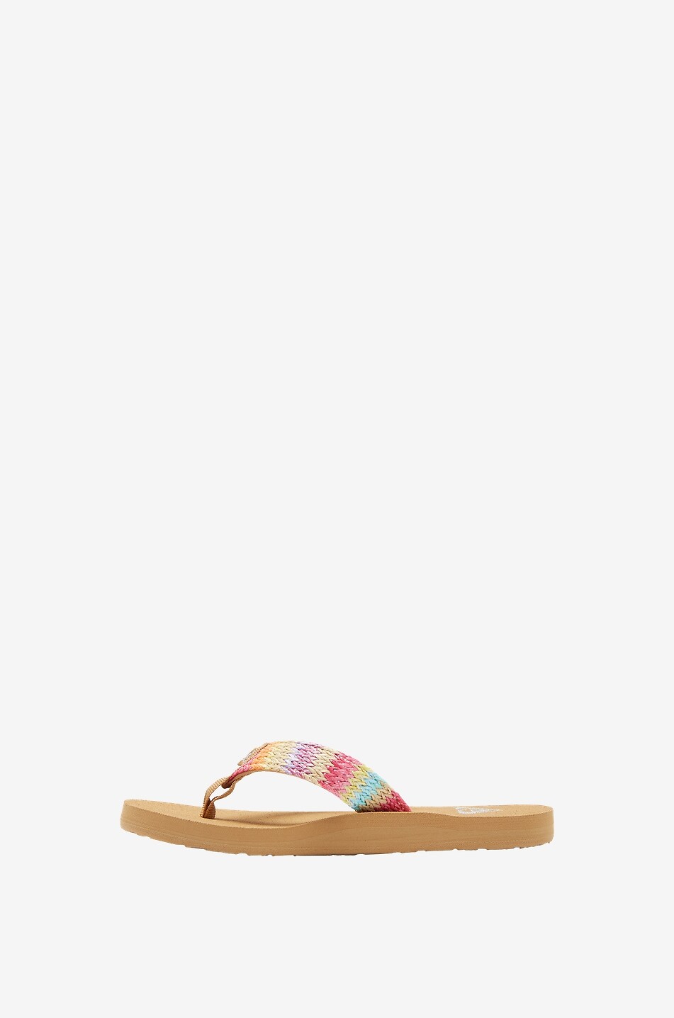 ROXY Porto Raffia girl's braided flip-flops Unisex MULTI COLOURED 2