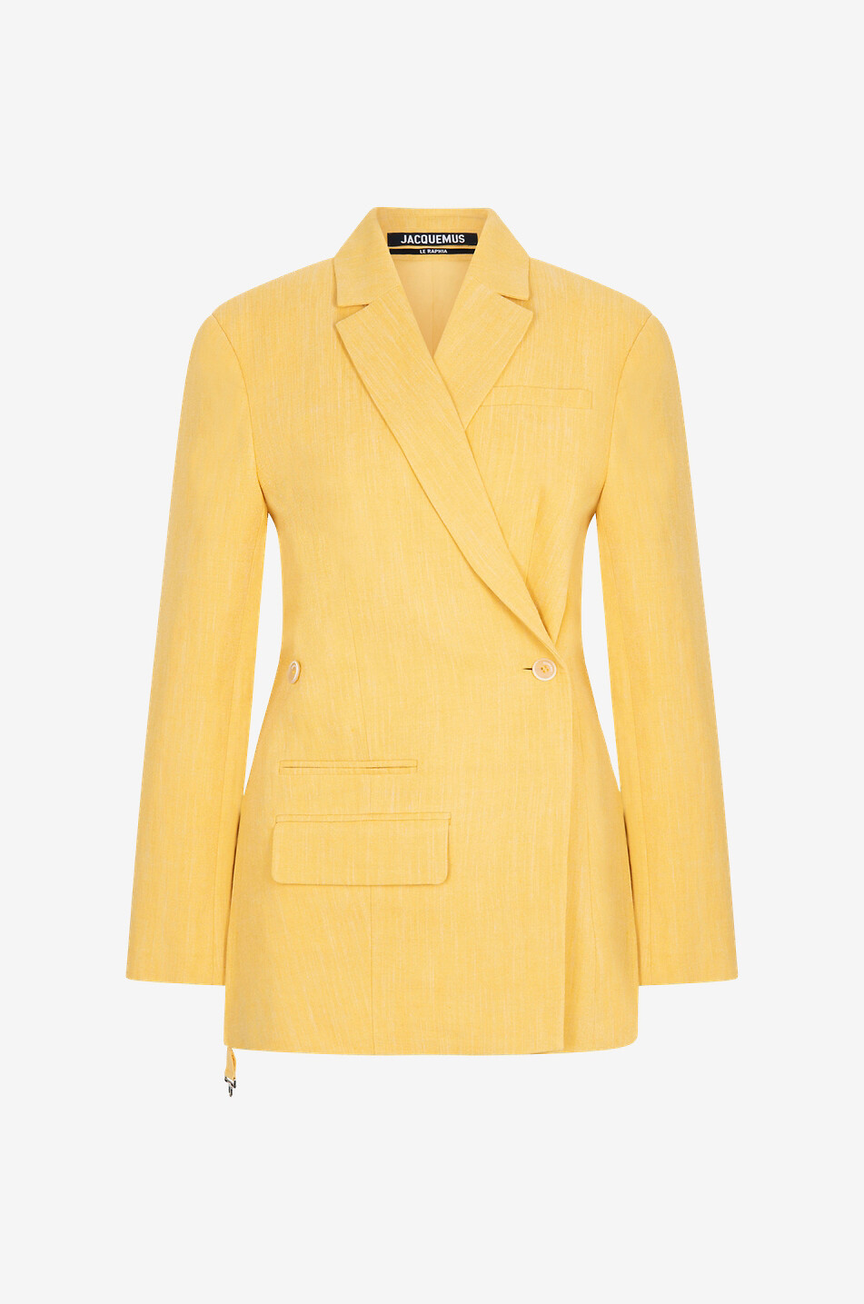 Double breasted yellow blazer best sale