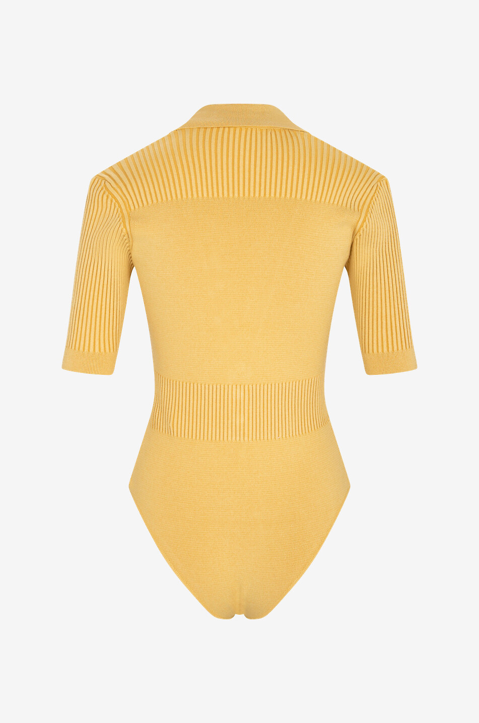 JACQUEMUS Body en maille côtelée Le Body Yauco Femme JAUNE 2