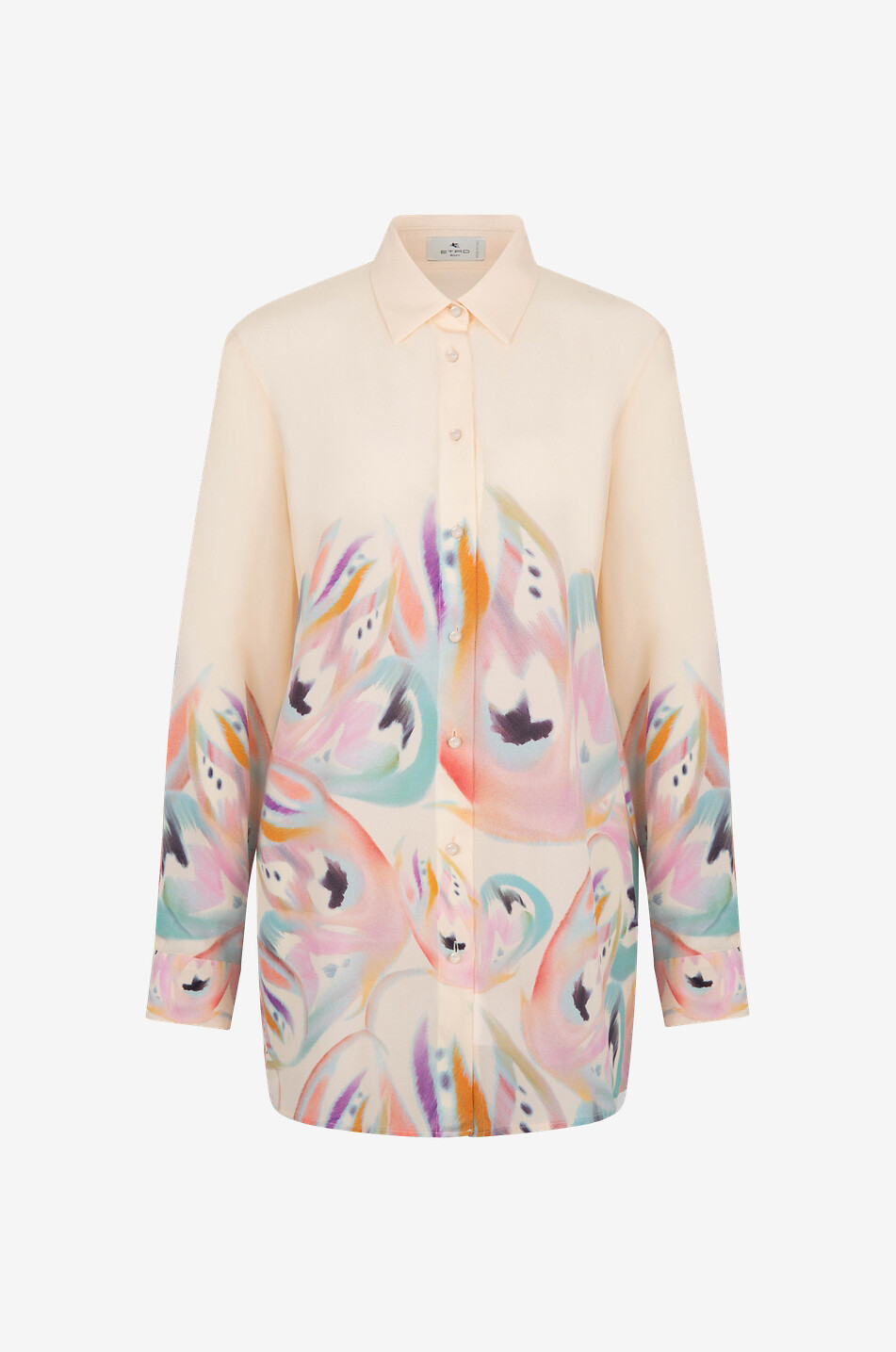 Butterfly Wings oversize silk crepe top