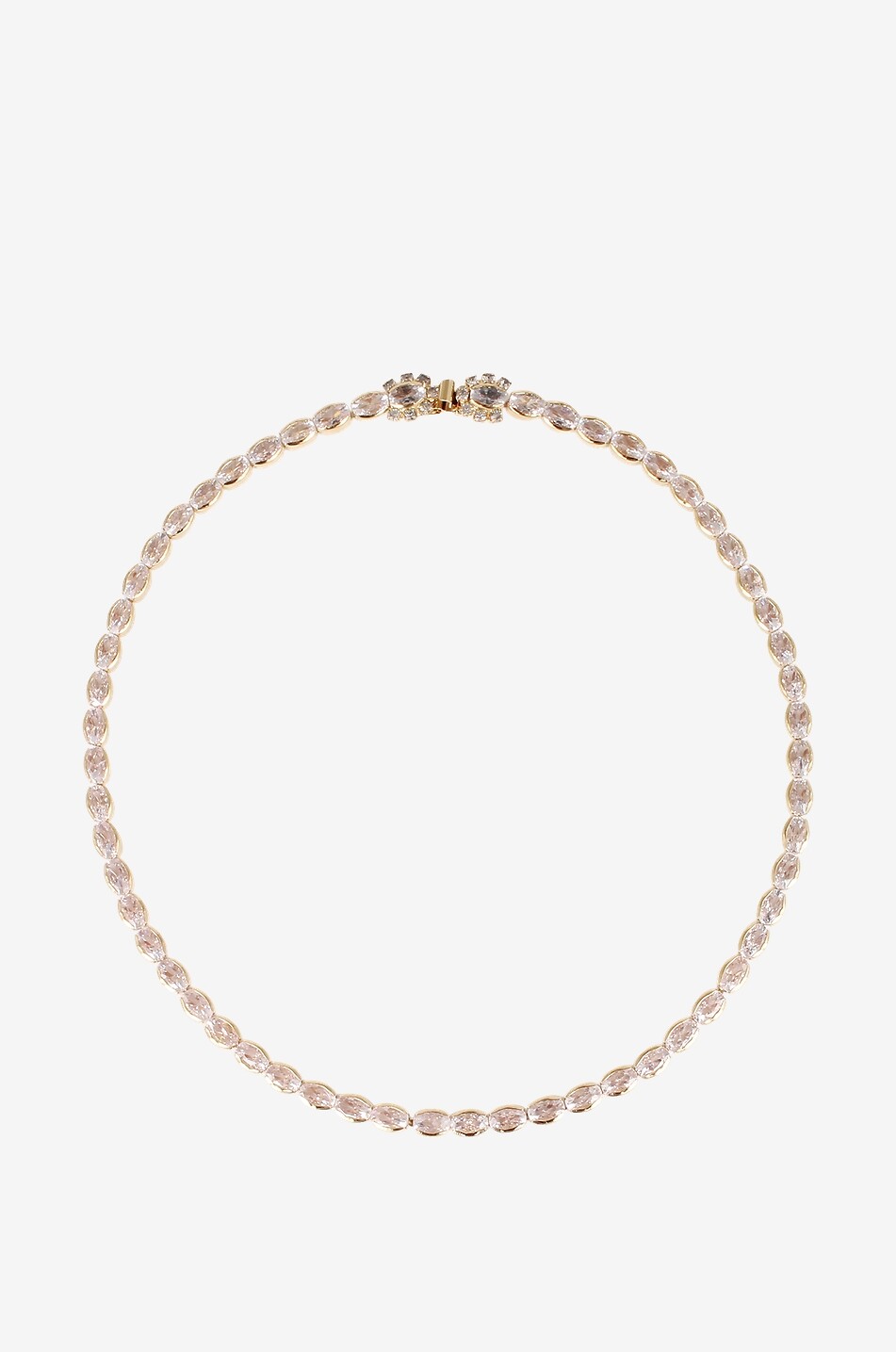 GAS BIJOUX Collier ras du cou en strass Riviera GM Femme Incolore 1
