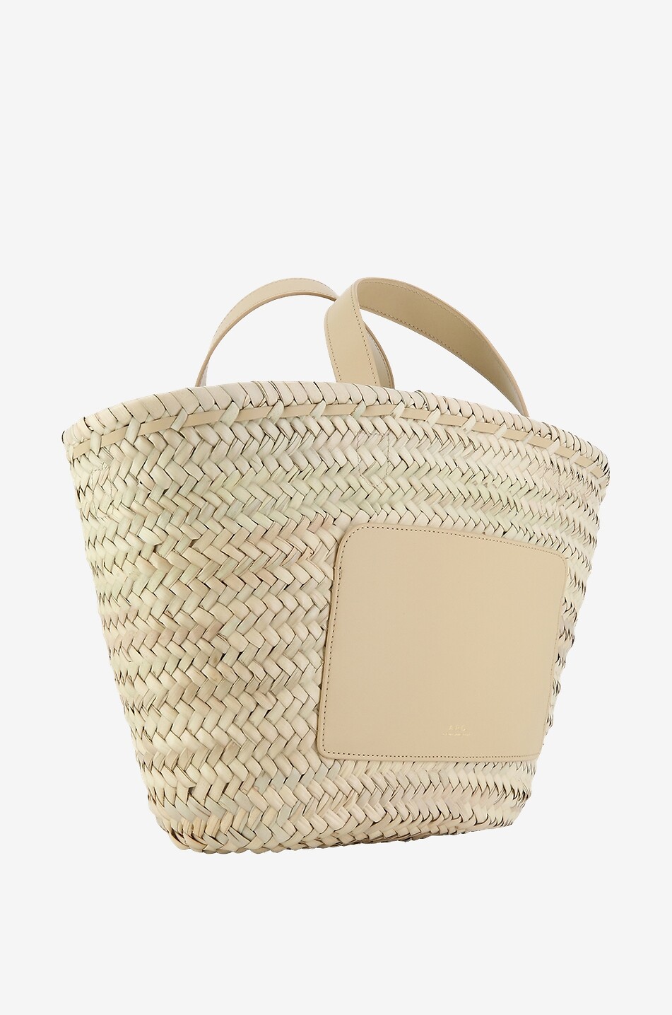 Panier en paille et cuir Zoe Small
