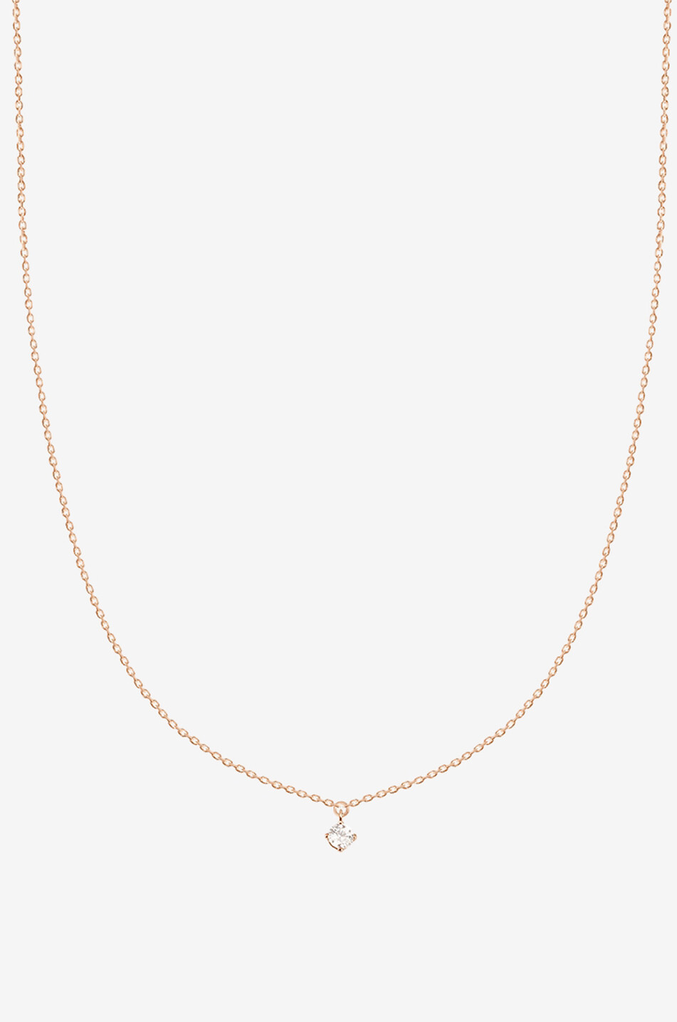 Stardust rose gold choker with white diamond