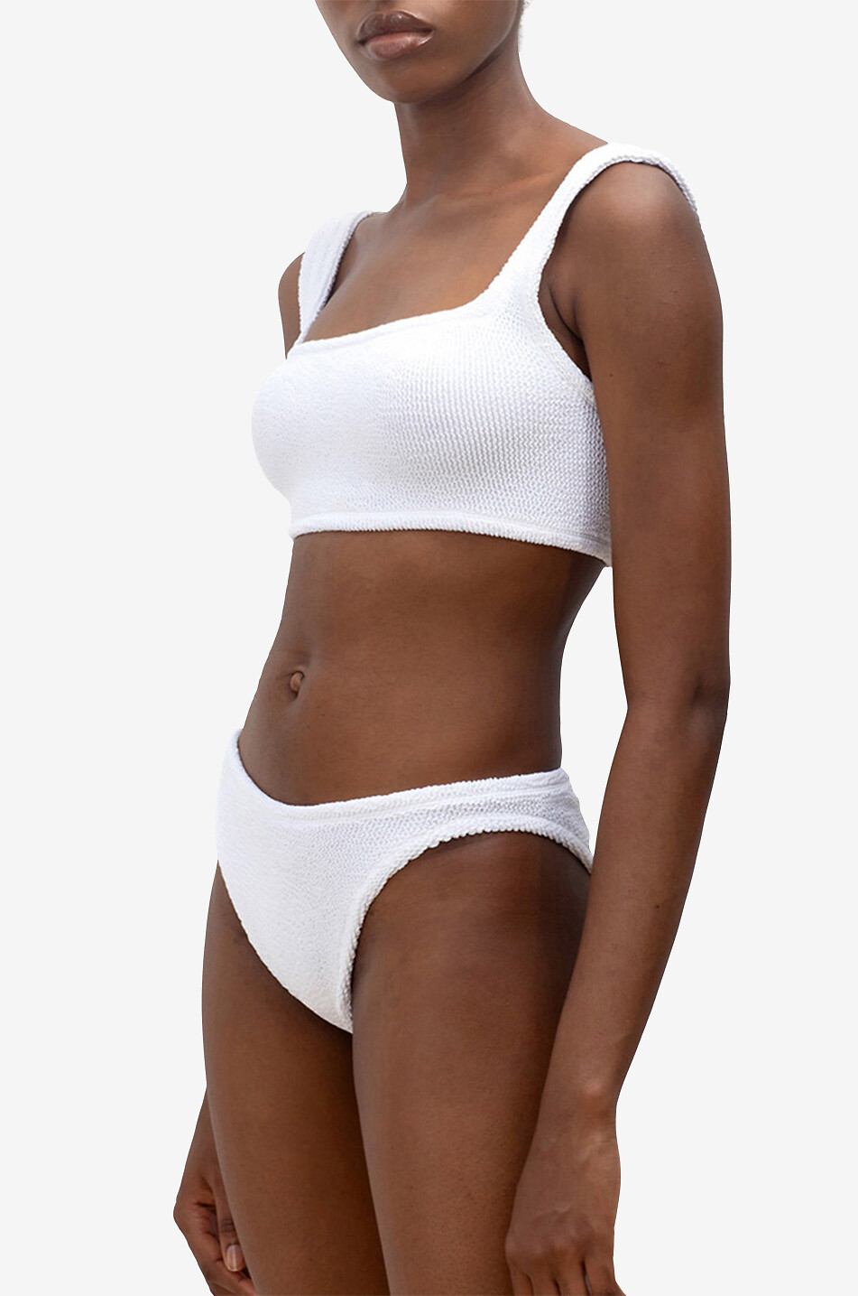 HUNZA G Bikini aus Seersucker Xandra Damen WEISS 4