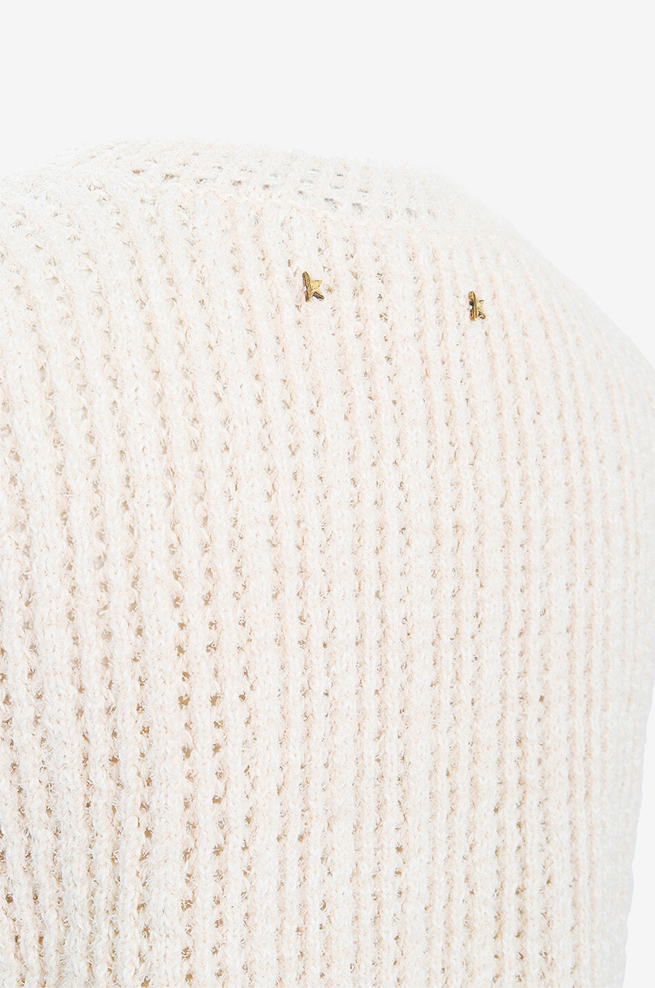 GOLDEN GOOSE Pull sans manches ajouré effet tweed Gwendoline Femme BLANC CASSE 3