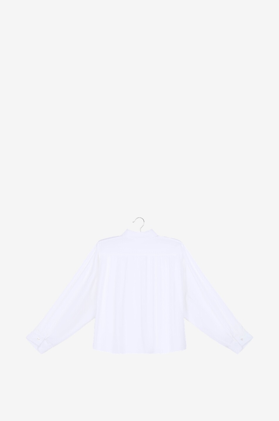 MM6 MAISON MARGIELA Girl's boxy poplin shirt Girl WHITE 2