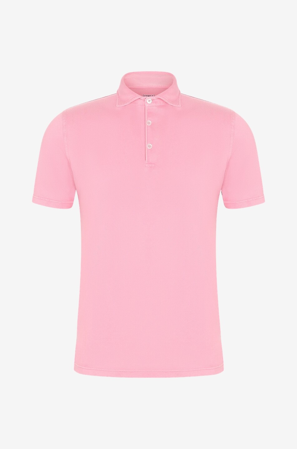 FEDELI Polo manches courtes en coton Tommy MM PI Homme ROSE 1