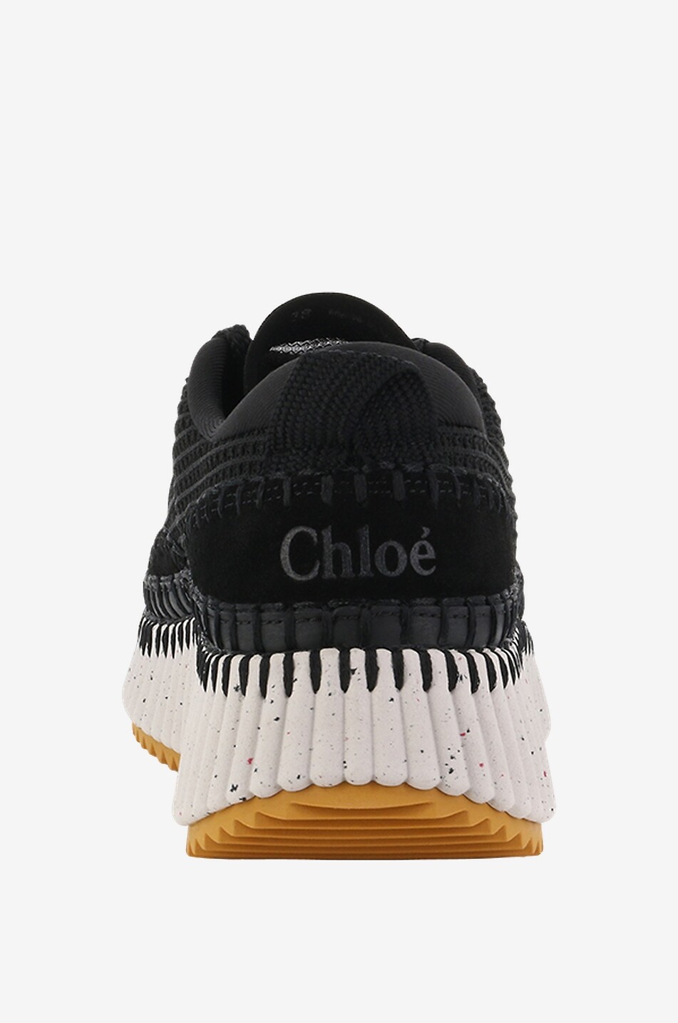 CHLOE Umweltfreundliche niedrige Sneakers aus Mesh Nama Damen SCHWARZ 4
