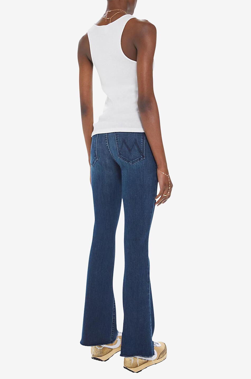 The Weekender Fray cotton bootcut jeans