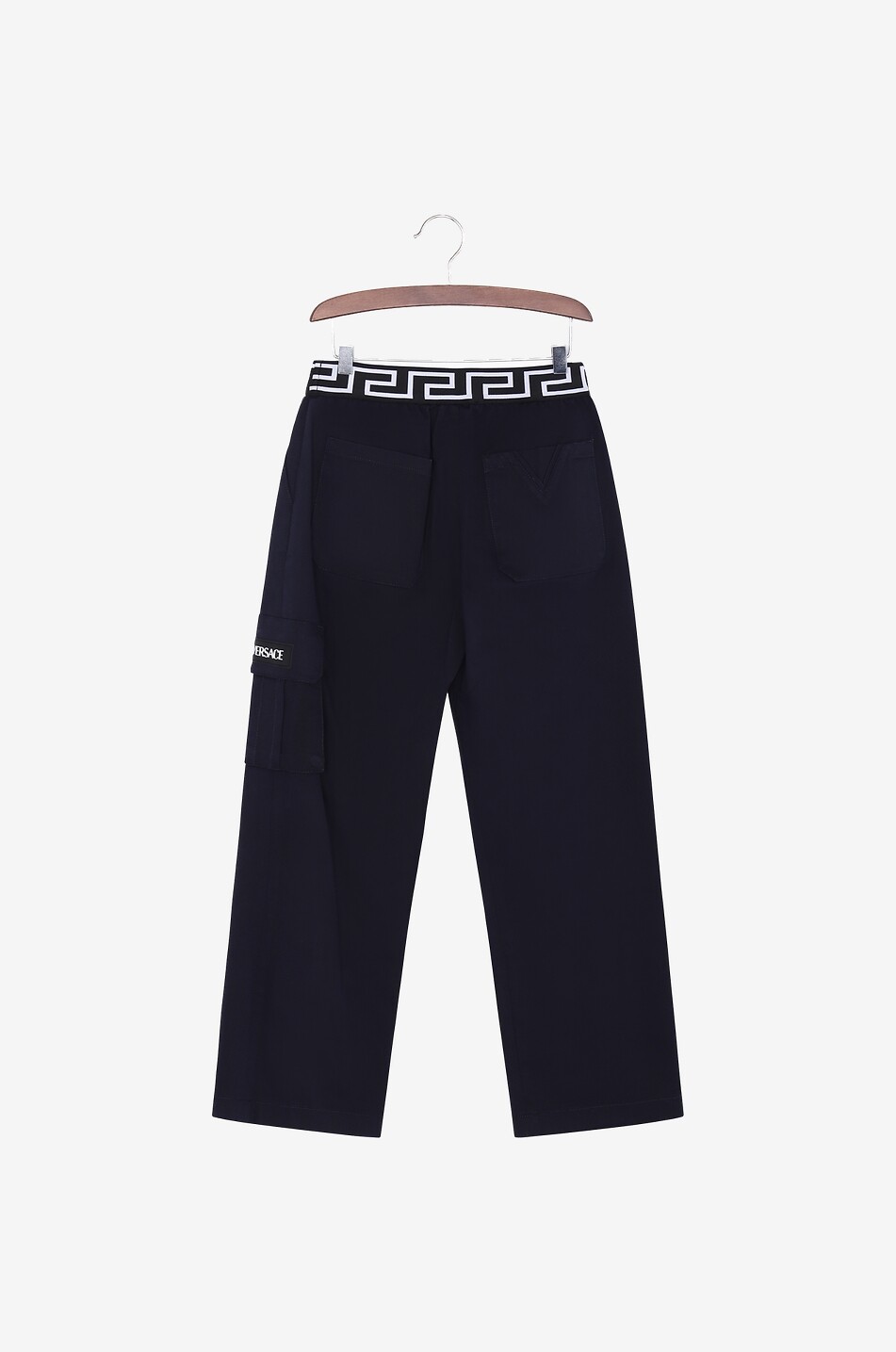 Pantalon cargo garçon en gabardine Greca